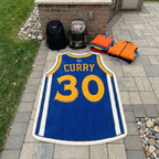 Handmade Basketball Jersey Rug