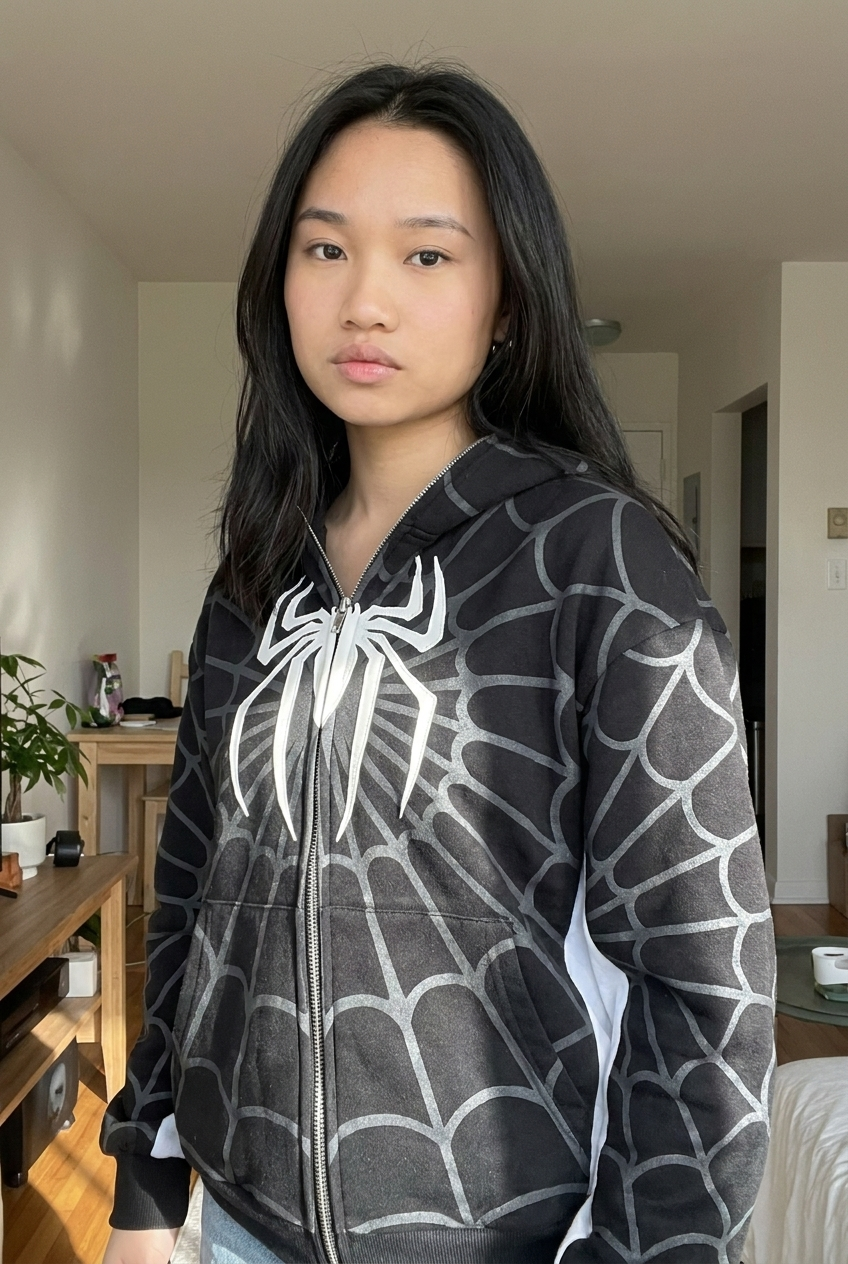 Spiderman Print Zip Up Jacket (3 different colours)